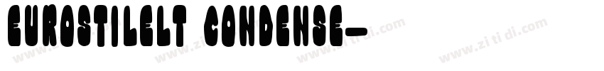 EurostileLT Condense字体转换